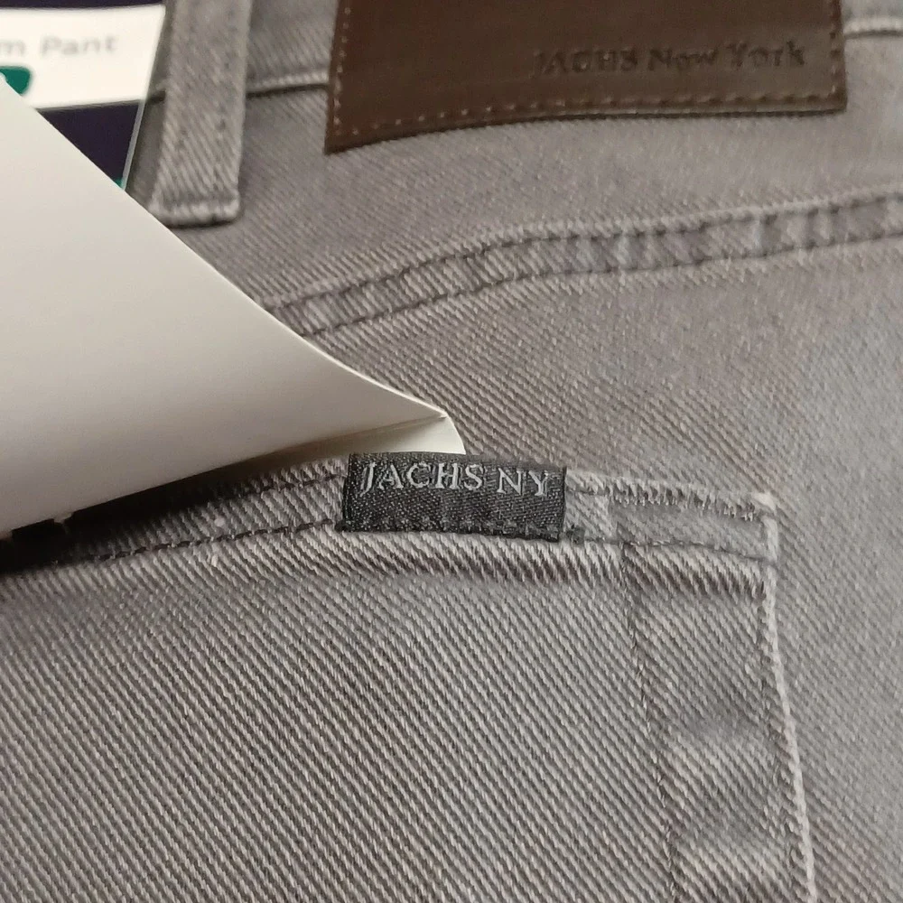JACHS New York‎ Mens 5 Pocket Denim Pant Grey Straight Fit  40x32 S26A-128-VES